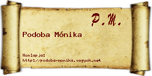 Podoba Mónika névjegykártya