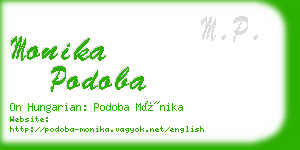 monika podoba business card